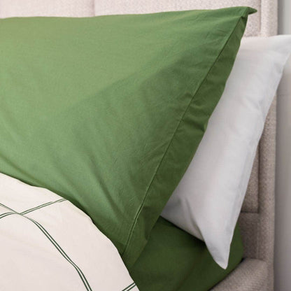 Lot de taies d'oreiller essentielles en percale de coton biologique