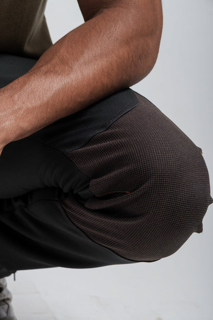 Pantalon d'aventure noir résistant à l'eau pour homme