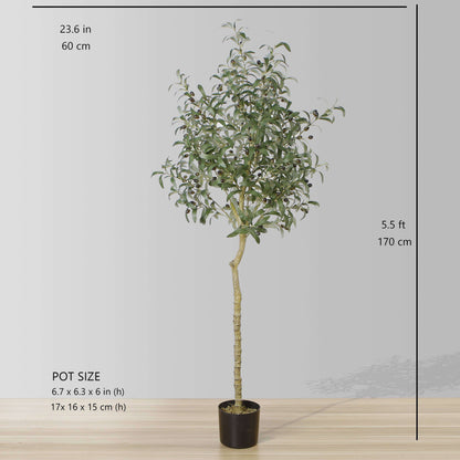 Plante artificielle en pot Olivier Oli (plusieurs tailles)