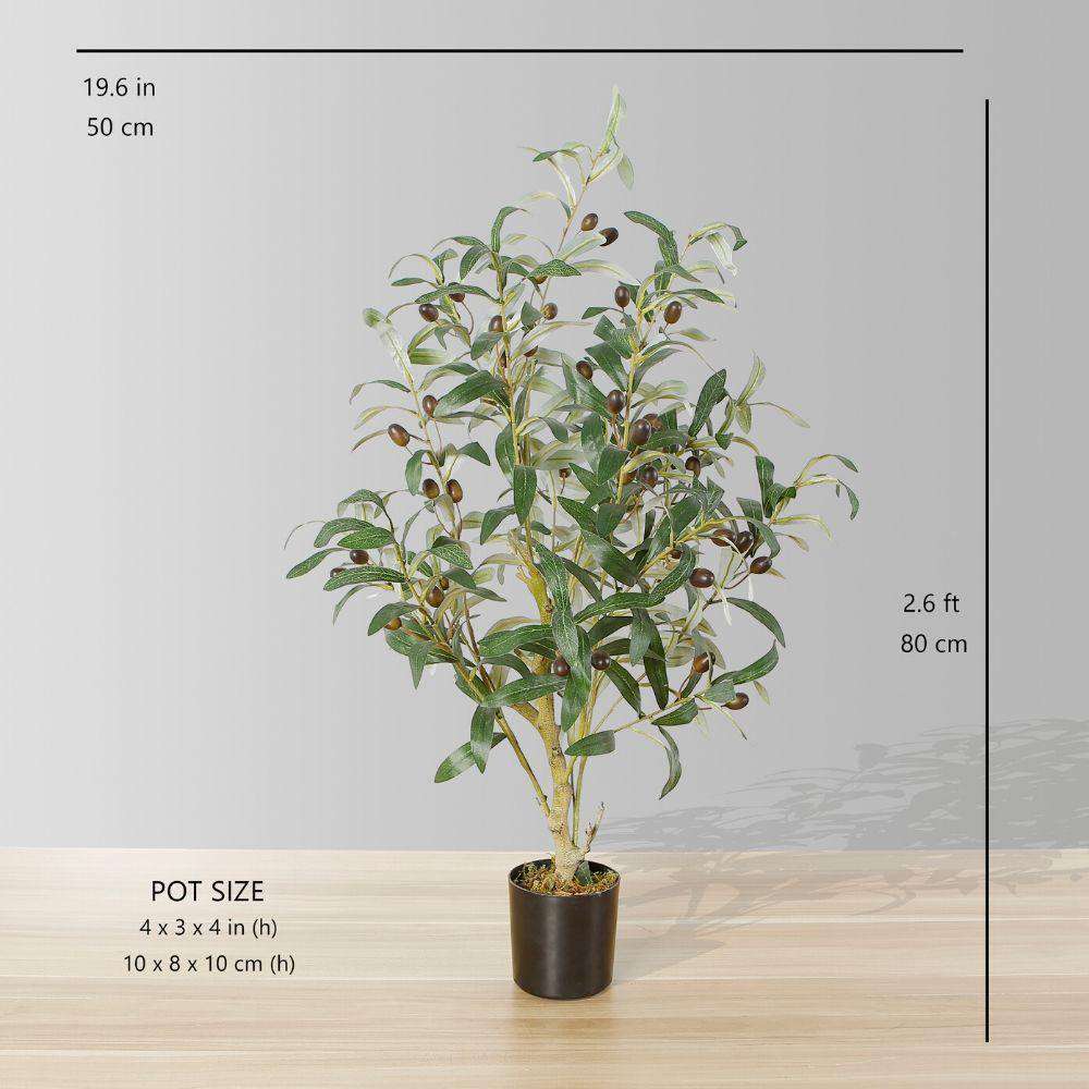 Plante artificielle en pot Olivier Oli (plusieurs tailles)