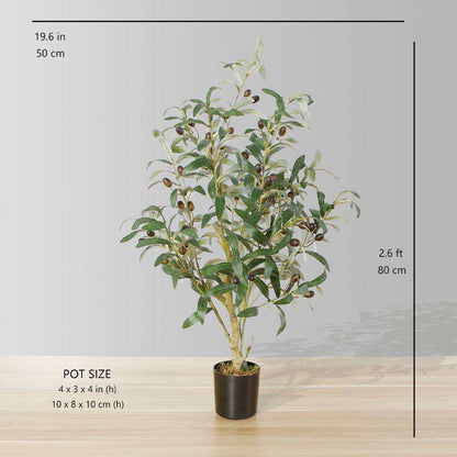 Plante artificielle en pot Olivier Oli (plusieurs tailles)