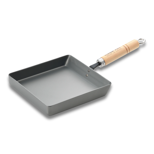 Yoshikawa Cook-Pal REN 18 x 18cm (Large) Nitrided Carbon Steel Tamagoyaki Pan