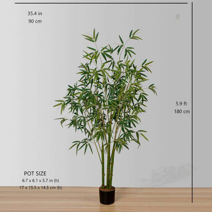 Plante en pot Osos artificielle en bambou (plusieurs tailles)