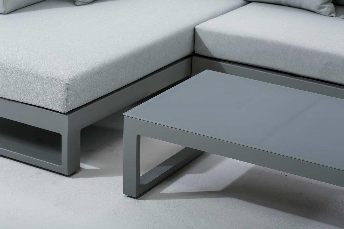 Sectionnel d'extérieur Oasis 3 pièces en aluminium