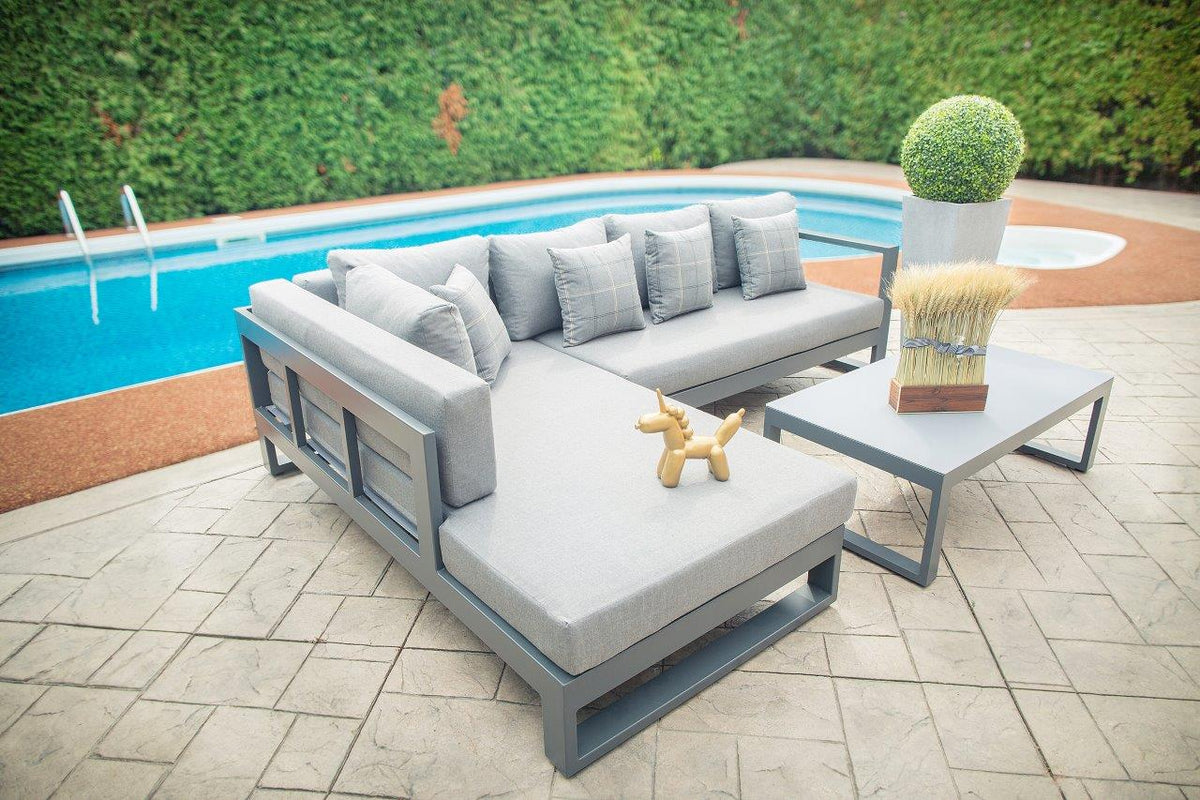 Sectionnel d'extérieur Oasis 3 pièces en aluminium