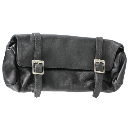 Open Road Double Buckle Small Leather Tool Bag
