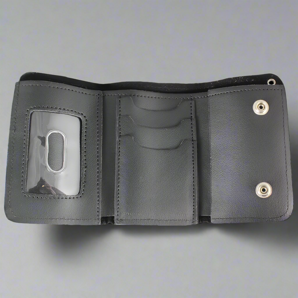 Portefeuille en cuir à chaîne chromée pour homme Open Road