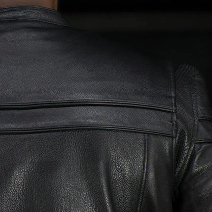 Blouson moto en cuir Maverick pour homme d'Open Road