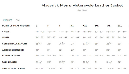 Blouson moto en cuir Maverick pour homme d'Open Road