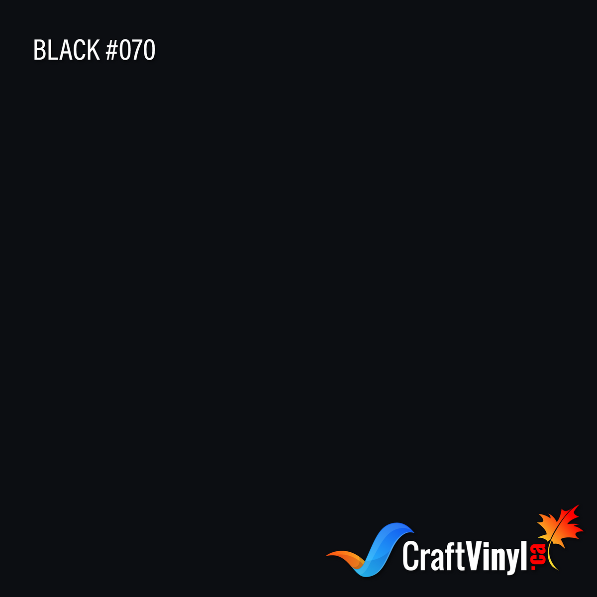 Oracal 651 Gloss Black Vinyl #070 12''x  20ft
