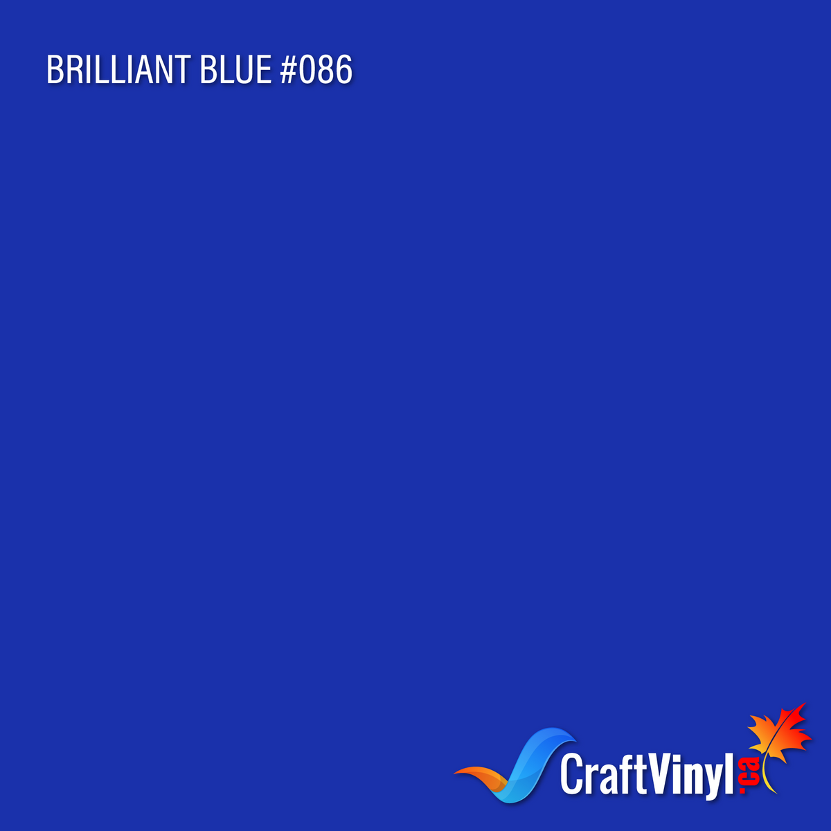 Oracal 651 Glossy Brilliant Blue Vinyl #086 12''x5ft