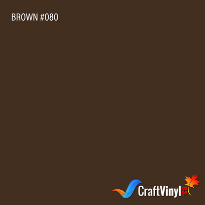 Oracal 651 Glossy Brown Vinyl #080 sheets and rolls