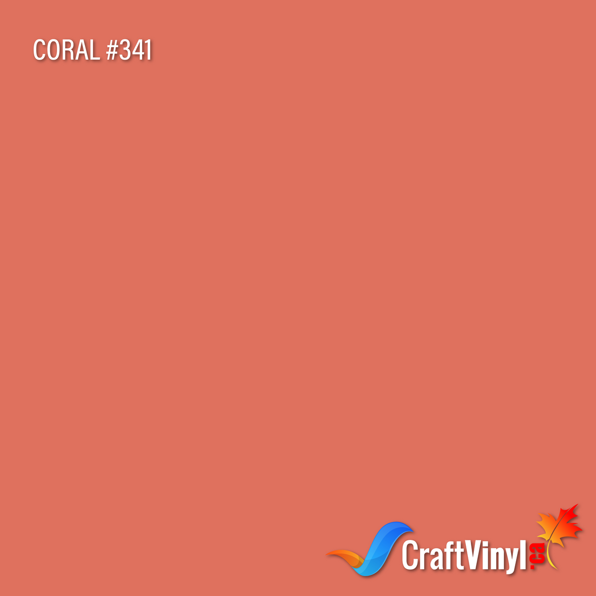 Oracal 651 Glossy Coral #341 12'' x 5ft