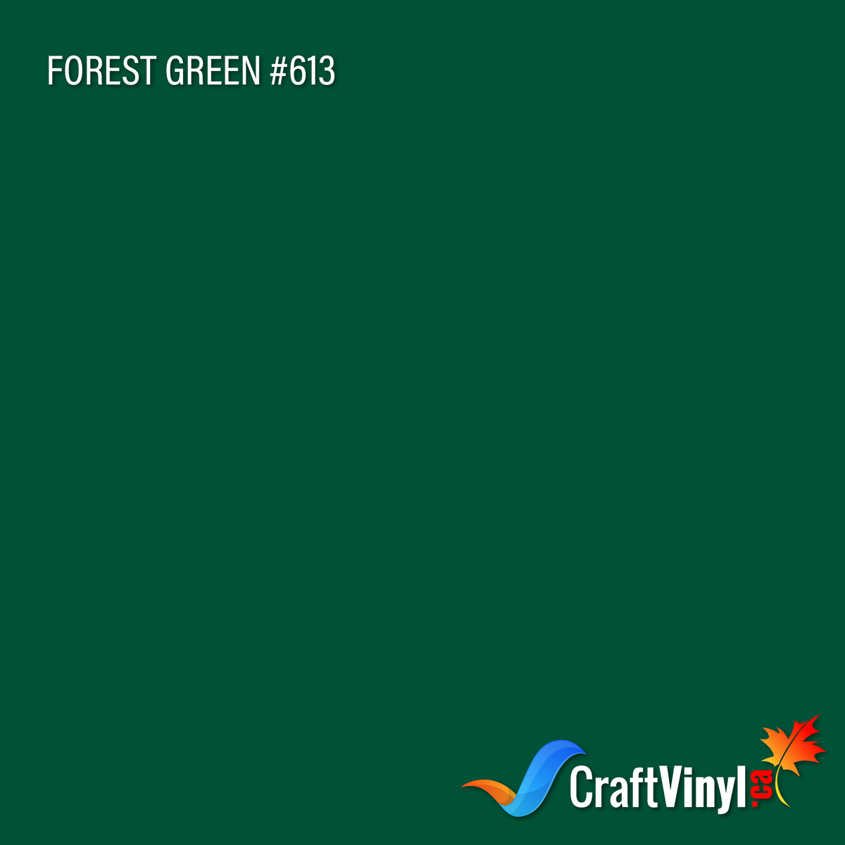 Oracal 651 Glossy Forest Green Vinyl #613 12''x5ft