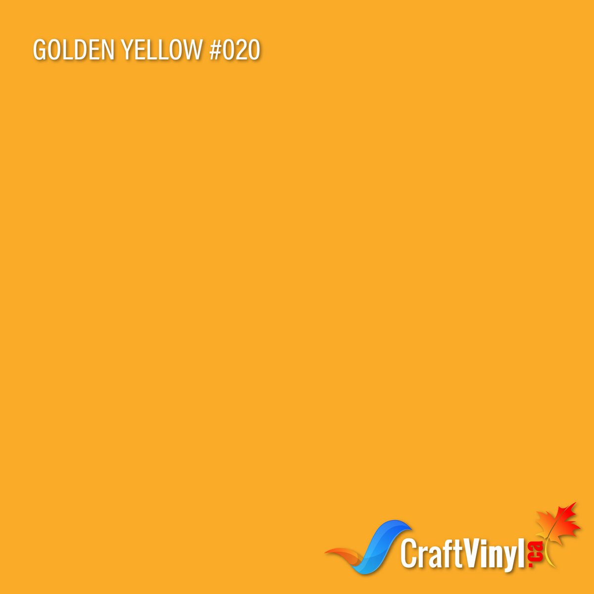 Vinyle adhésif Oracal 651 brillant jaune doré n°020
