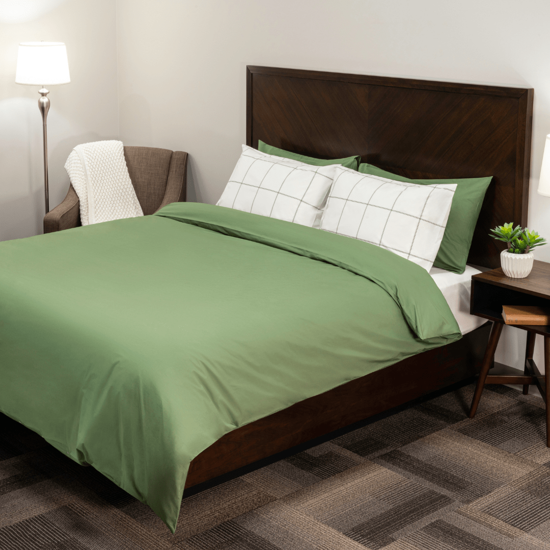 Housse de couette en percale de coton bio Essential