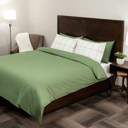 Housse de couette en percale de coton bio Essential