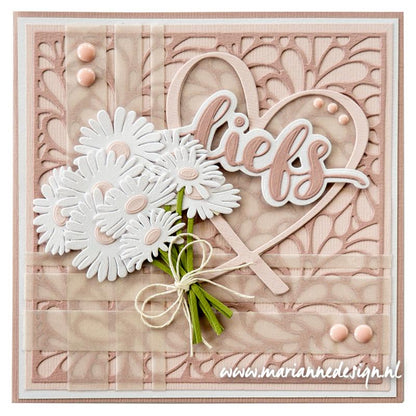 Matrice de découpe Marianne Design Craftables - Fond de succulentes