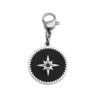 KAILA : Breloque symbole étoile argentée