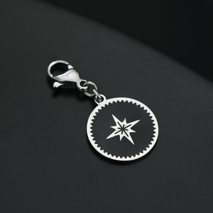 KAILA : Breloque symbole étoile argentée