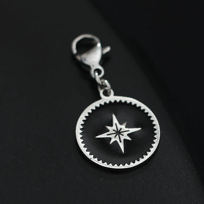 KAILA : Breloque symbole étoile argentée