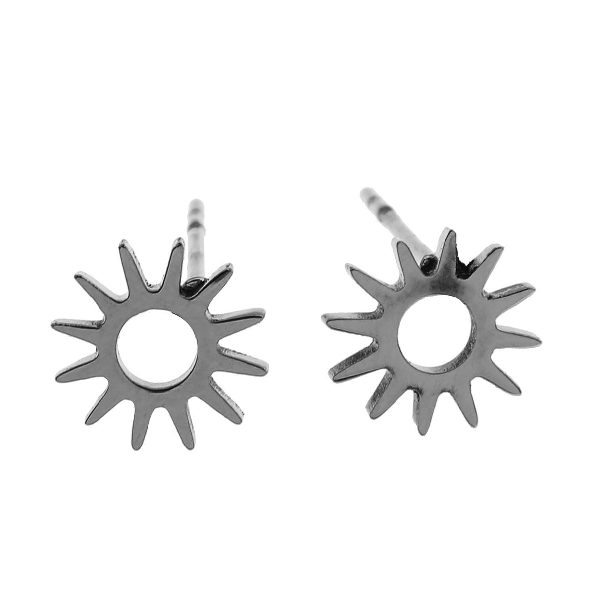 Style EDLA : Boucles d'oreilles clous « Nuit étoilée » en argent