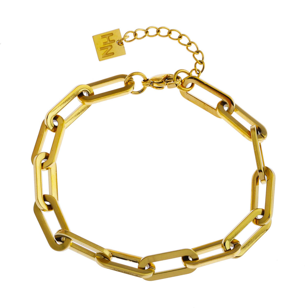 Bracelet JACKI contemporain trombone doré