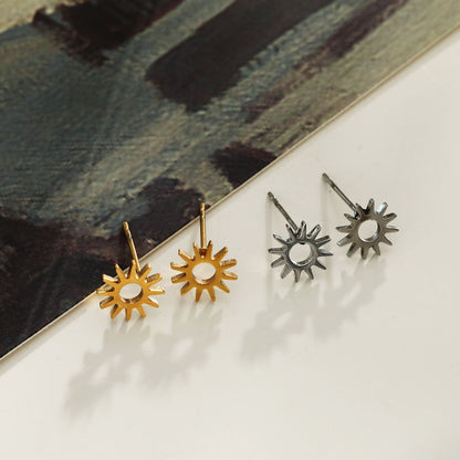 Style EDLA : Boucles d'oreilles clous « Nuit étoilée » en argent