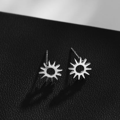 Style EDLA : Boucles d'oreilles clous « Nuit étoilée » en argent