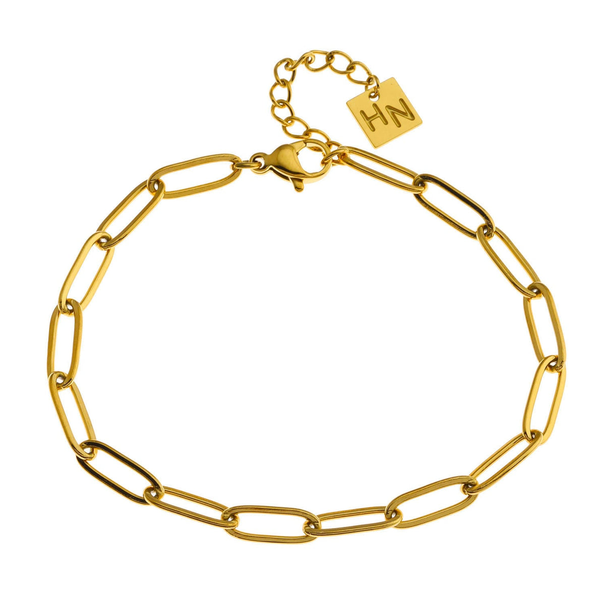 HAKILA Gold: Essential Chain Link Paper-Clip Bracelet
