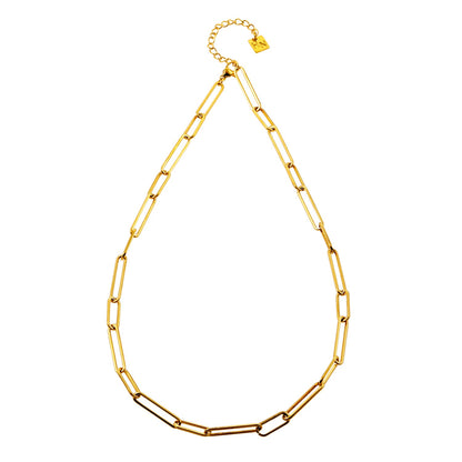 CIRCE: Long & Short Contemporary Paper-Clip Combo Necklace