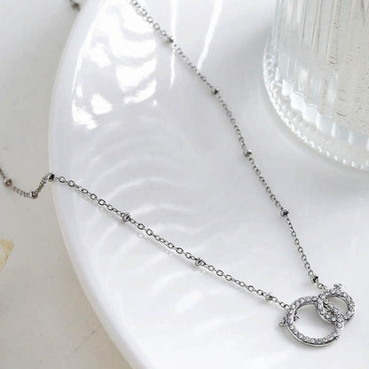 DELANEY Collier en Argent avec Pavé de Zircons