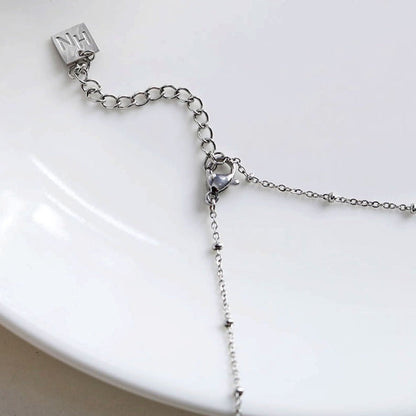 DELANEY Collier en Argent avec Pavé de Zircons