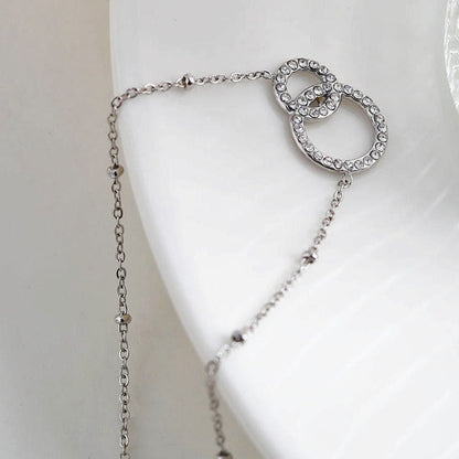 DELANEY Collier en Argent avec Pavé de Zircons