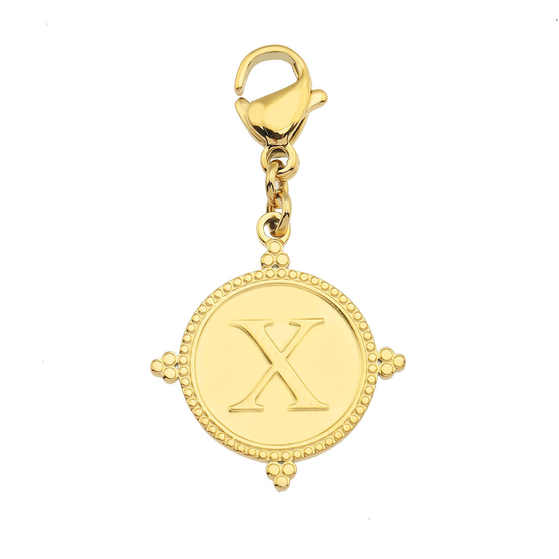 Gold Ornate Alphabet Letter Charms (A–Z) for Necklaces & Bracelets