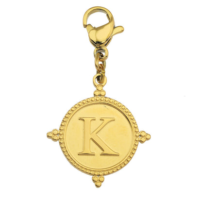 Gold Ornate Alphabet Letter Charms (A–Z) for Necklaces & Bracelets