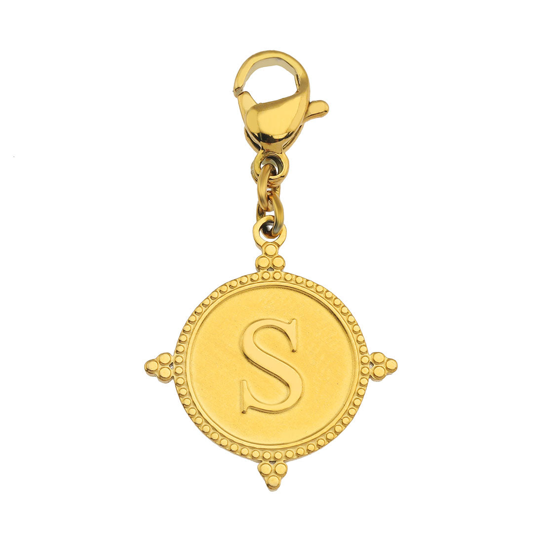 Gold Ornate Alphabet Letter Charms (A–Z) for Necklaces & Bracelets
