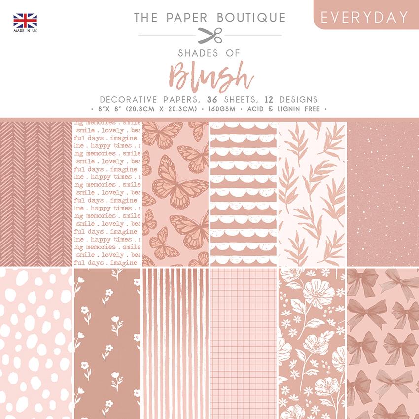 The Paper Boutique Quotidien - Nuances De - Rose Fard Bloc 20 x 20 cm