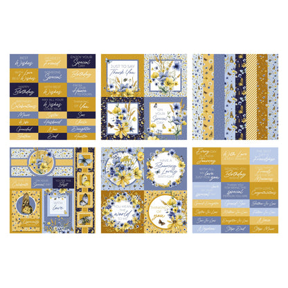 The Paper Boutique Bloc d'embellissements Freedom Field 20,3 cm x 20,3 cm