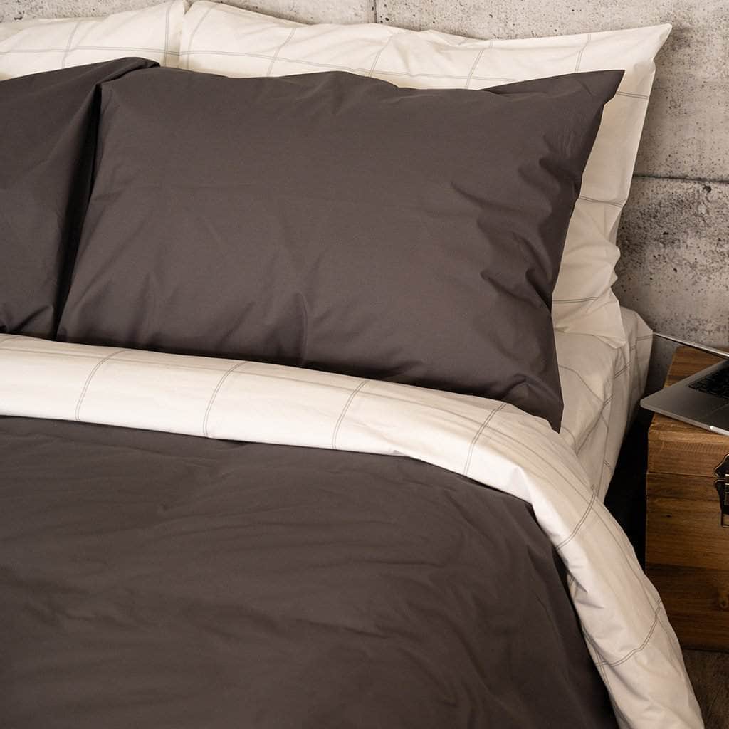Lot de taies d'oreiller essentielles en percale de coton biologique