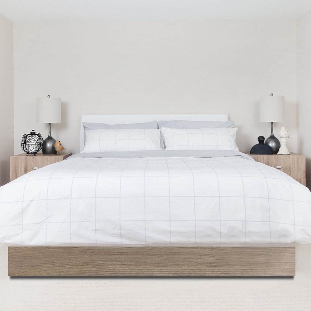Parure de draps en percale de coton biologique essentielle