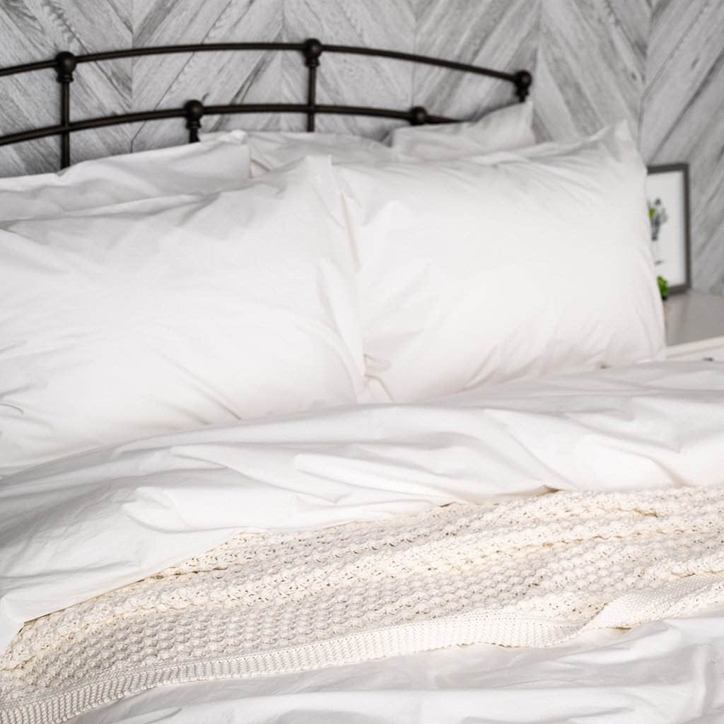 Housse de couette en percale de coton bio Essential