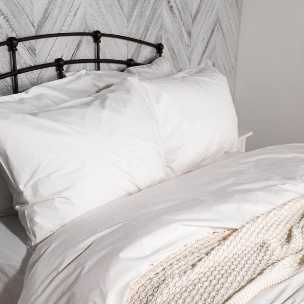 Housse de couette en percale de coton bio Essential