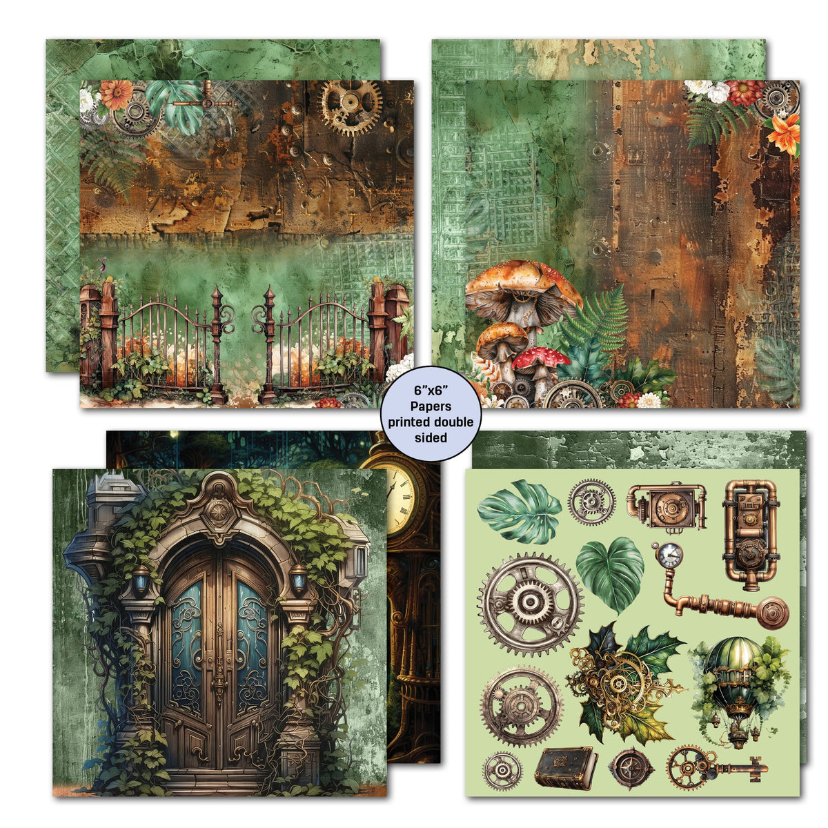 3Quarter Designs Punk'ed Forest 6x6 Paper Pack
