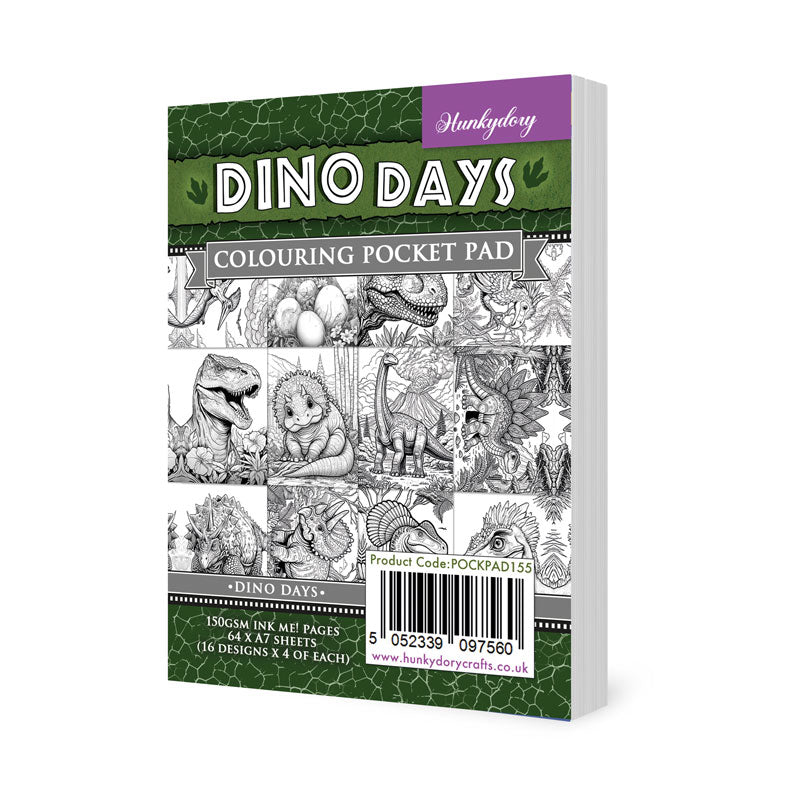 Blocs de poche de coloriage - Dino Days