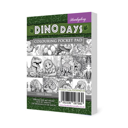 Blocs de poche de coloriage - Dino Days