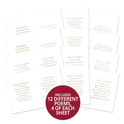 Perfect Poetry Foiled Paper Pad - Christmas