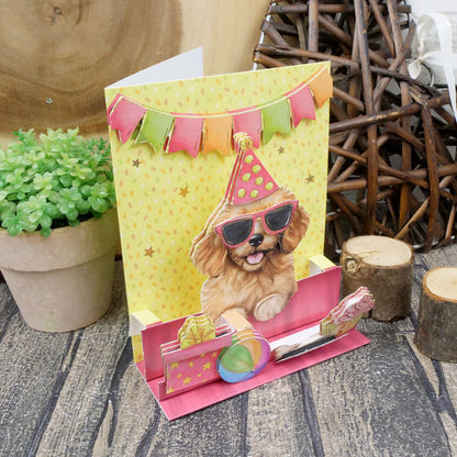 Pop-Up Stepper Card - Pawtry Time!