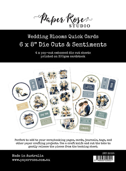 Wedding Blooms 1.0 6x8" Die Cuts & Sentiments 32025