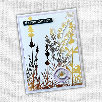 Lavande et Roses - Collection de papiers à feuille d'or 6x6 32241